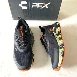 CHARLY New $50 Youth Kids Sz 4 Black Camo Vigorate Jr Lace Up Sneakers Gym Shoes